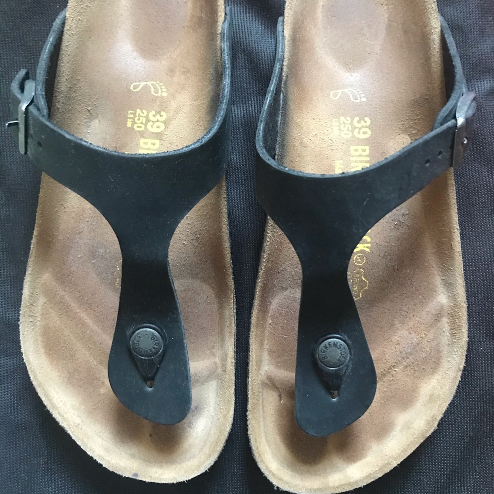 Birkenstock Gizeh black thong sandals